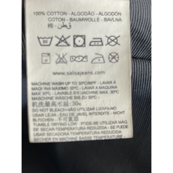 Salsa 1st Level Jeans Mens Size 31 Distressed Mix Media Blue Denim - Picture 13 of 16